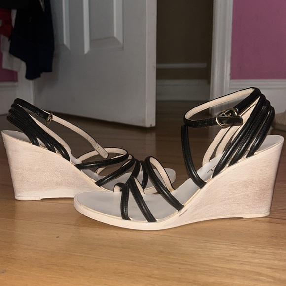 AUTHENTIC VINTAGE CHANEL Y2K WEDGE - Picture 1 of 5